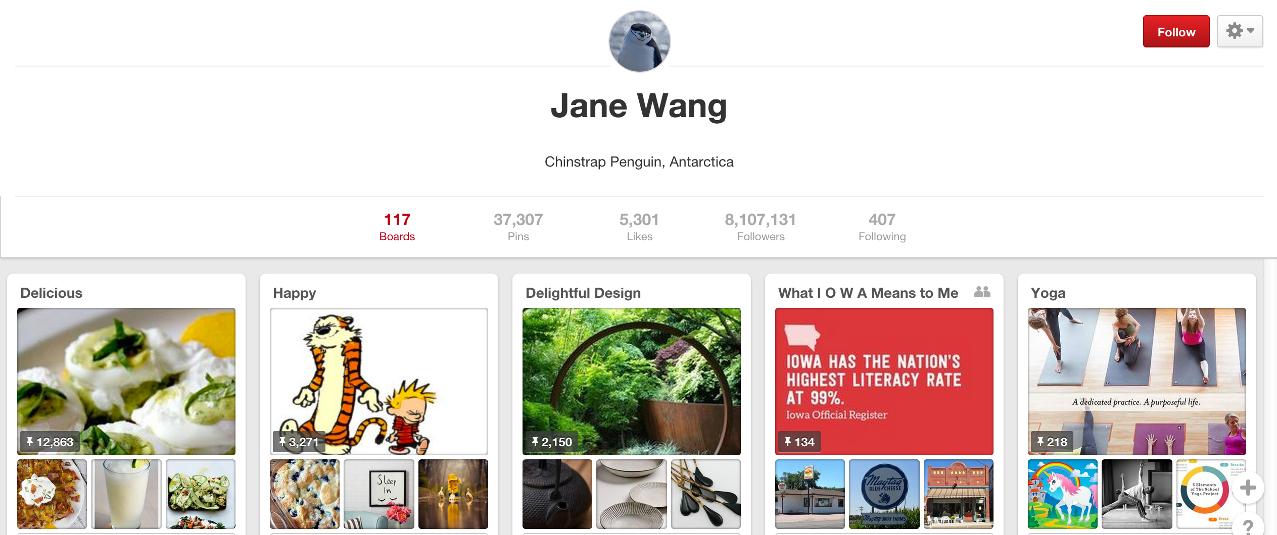 Jane Wang Pinterest-tavla