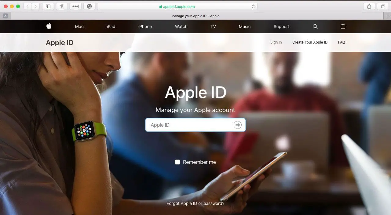 Hantera ditt Apple-ID online