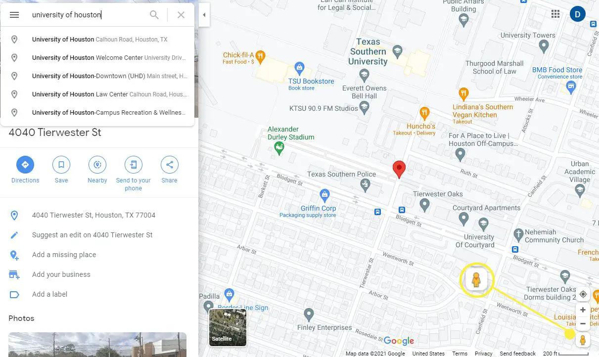 Pegman-ikonen på Google Maps i det nedre högra hörnet