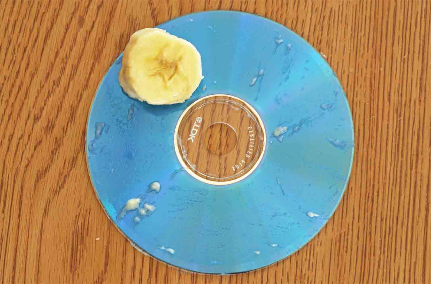 Fixa skrapad CD - bananmetod