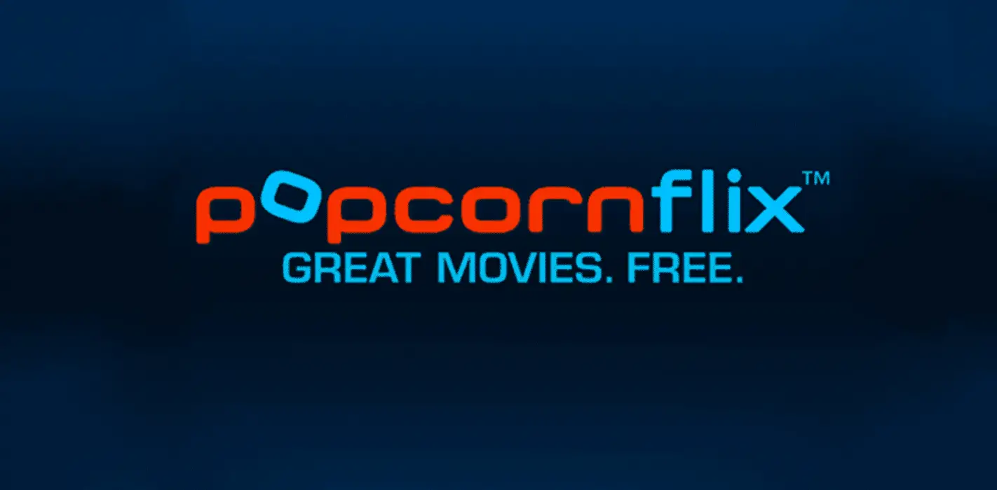 Logo för online gratis dokumentärsida Popcornflix.