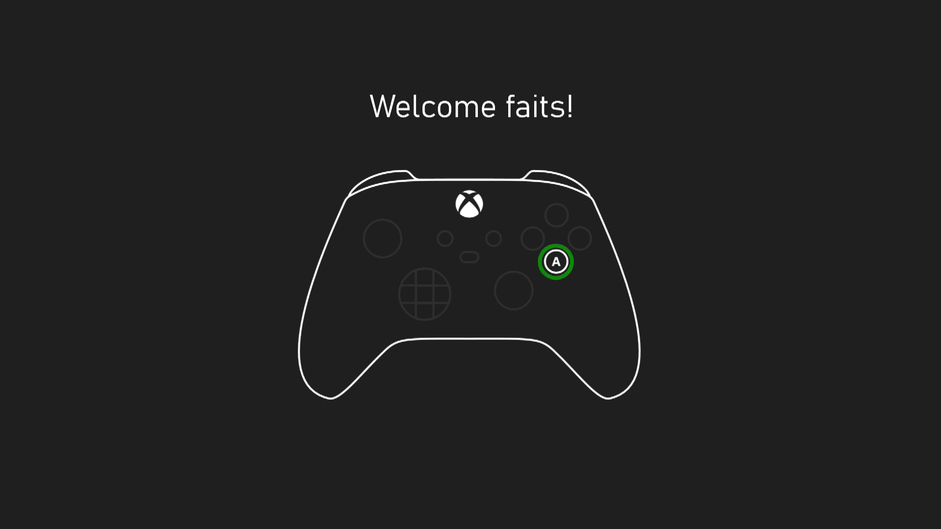 En skärmdump av att ställa in en Xbox Series S.