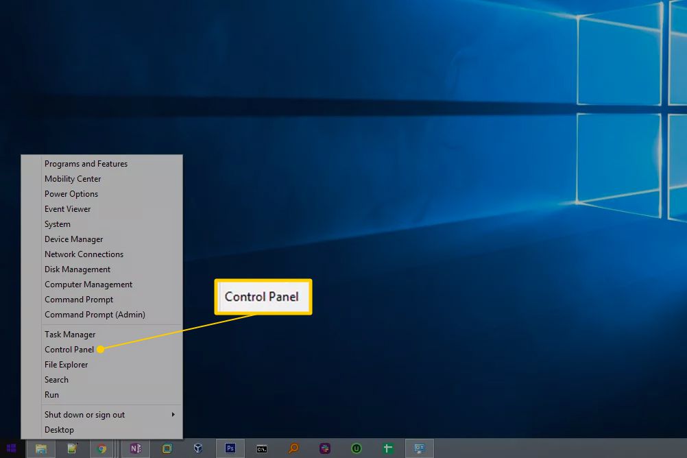 Kontrollpanelen i Windows 7