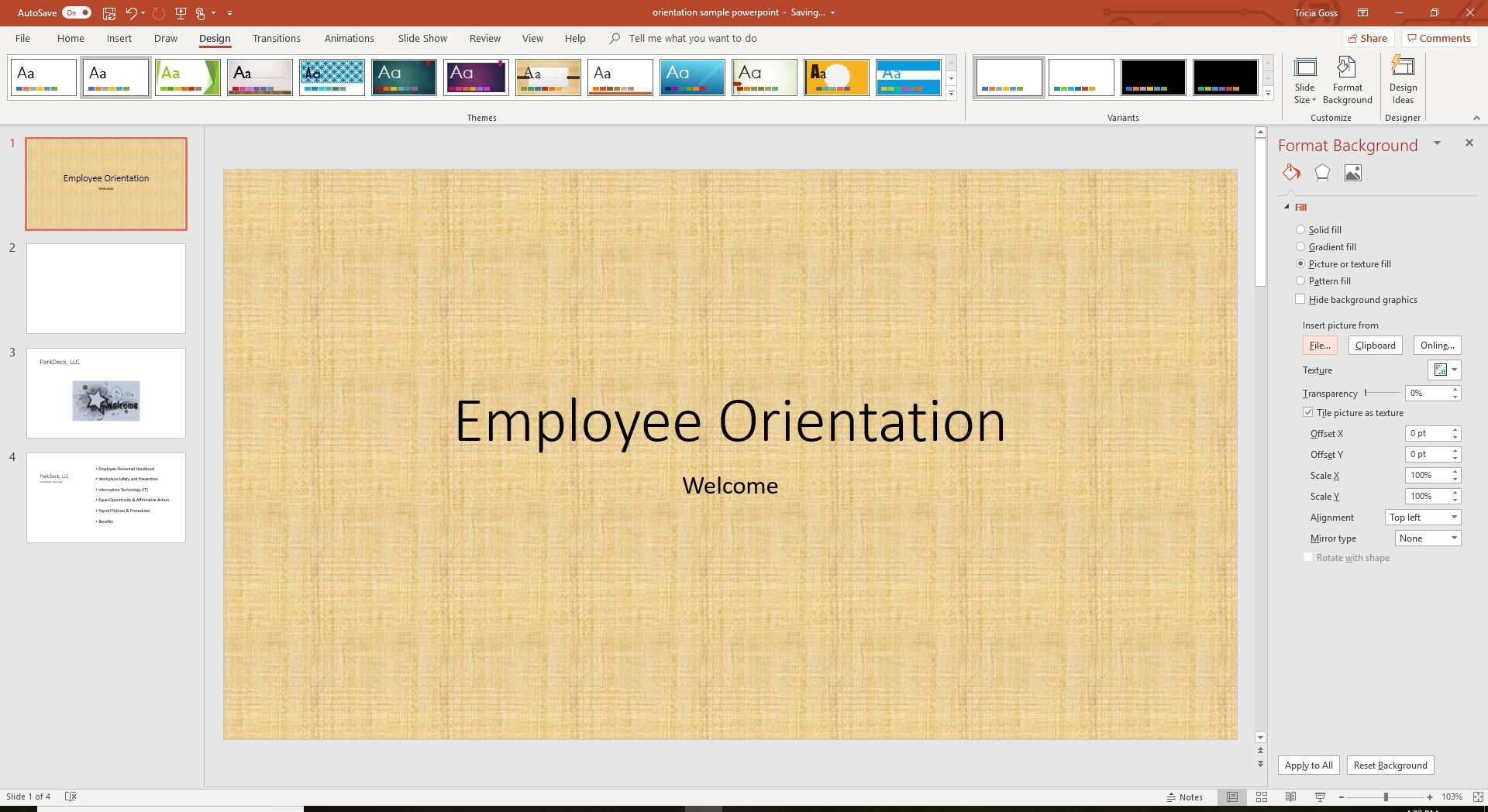 En skärmdump som visar hur man väljer ett alternativ för Infoga bild från i PowerPoint