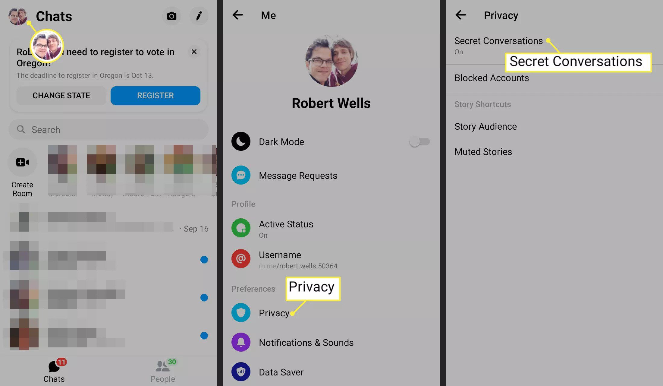 Så här får du tillgång till Facebook Messenger Secret Conversations