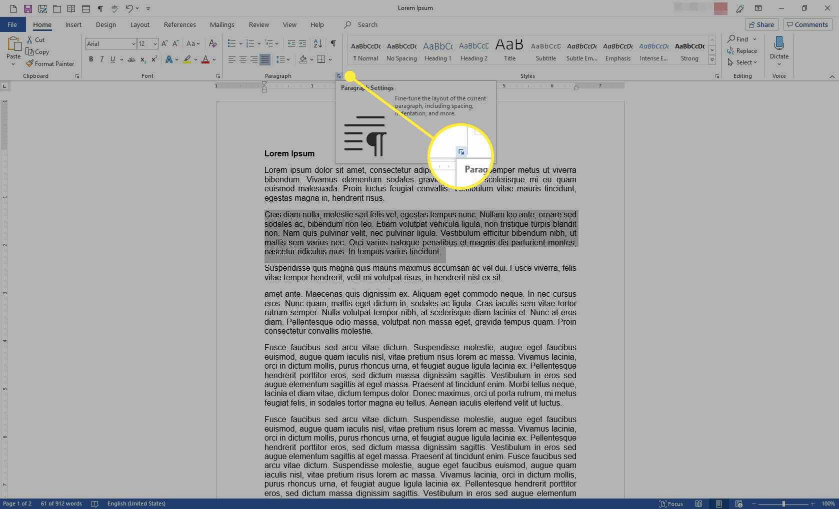 hanging indent in libreoffice