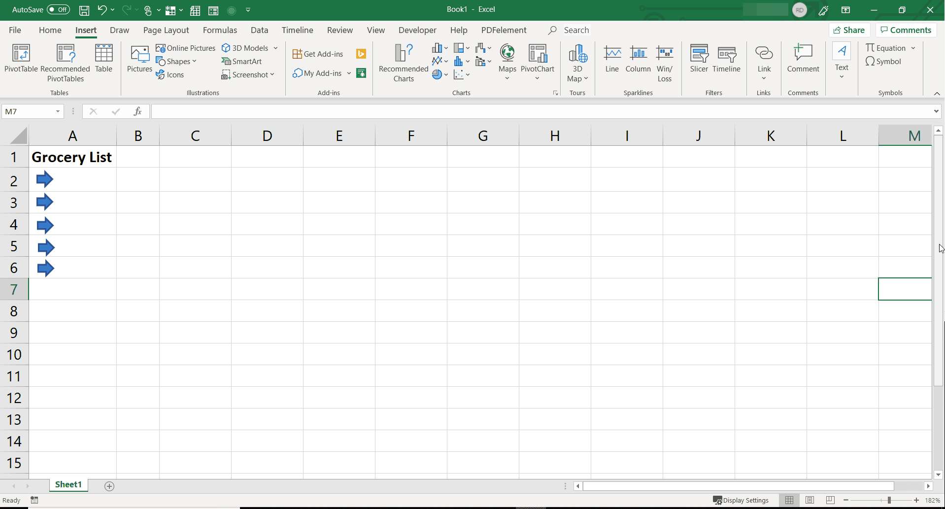 Duplicera punktpunkter i Excel