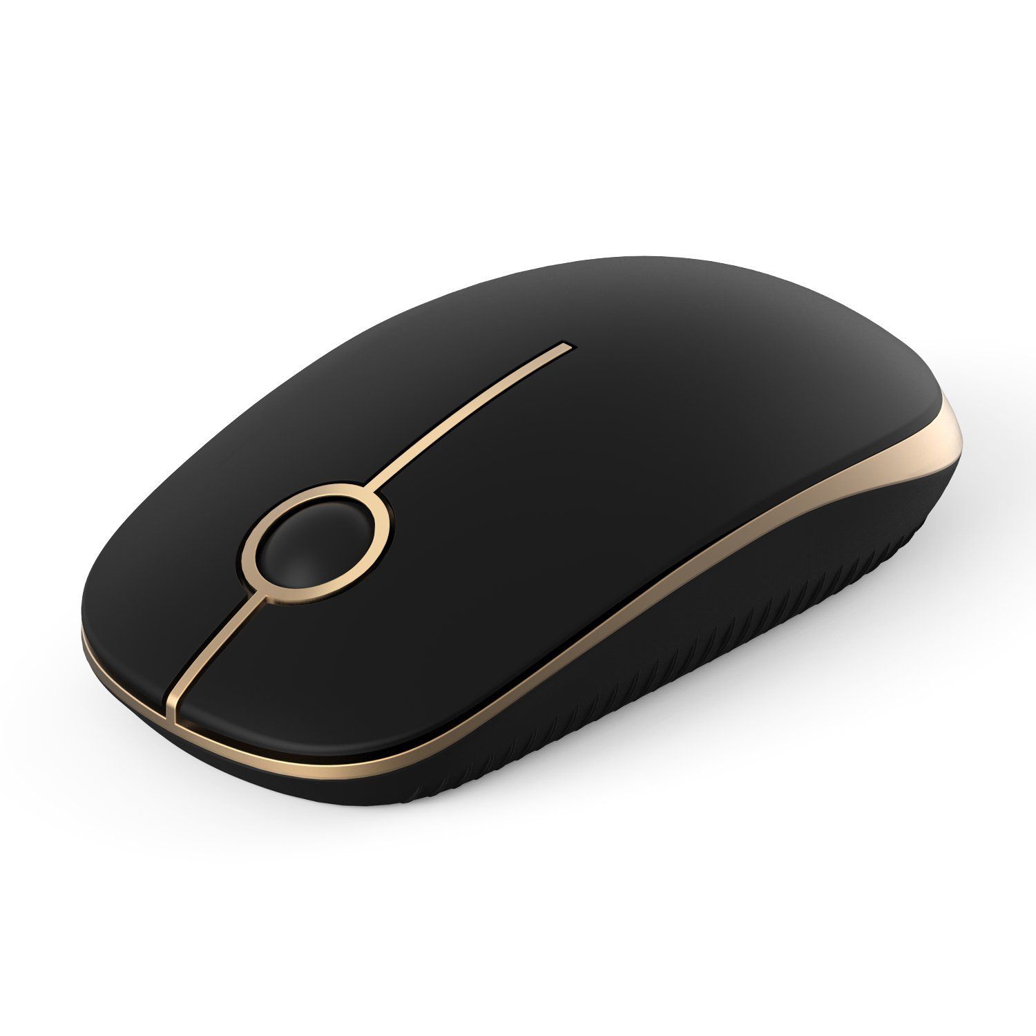 Jelly Comb 2.4G Slim Wireless Mouse med guldkant