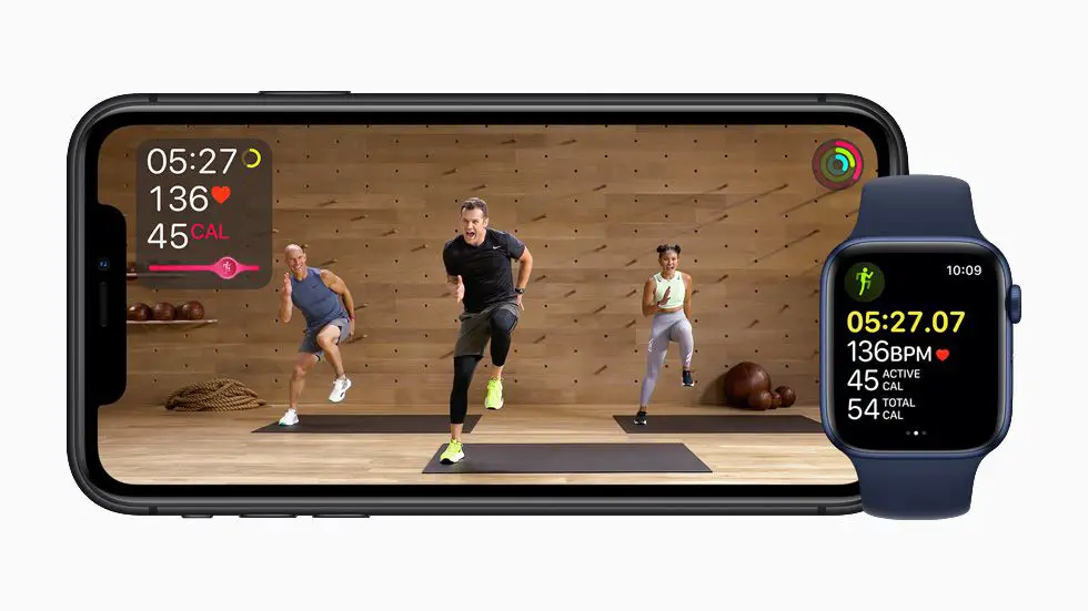 Fitness + på iPhone och Apple Watch