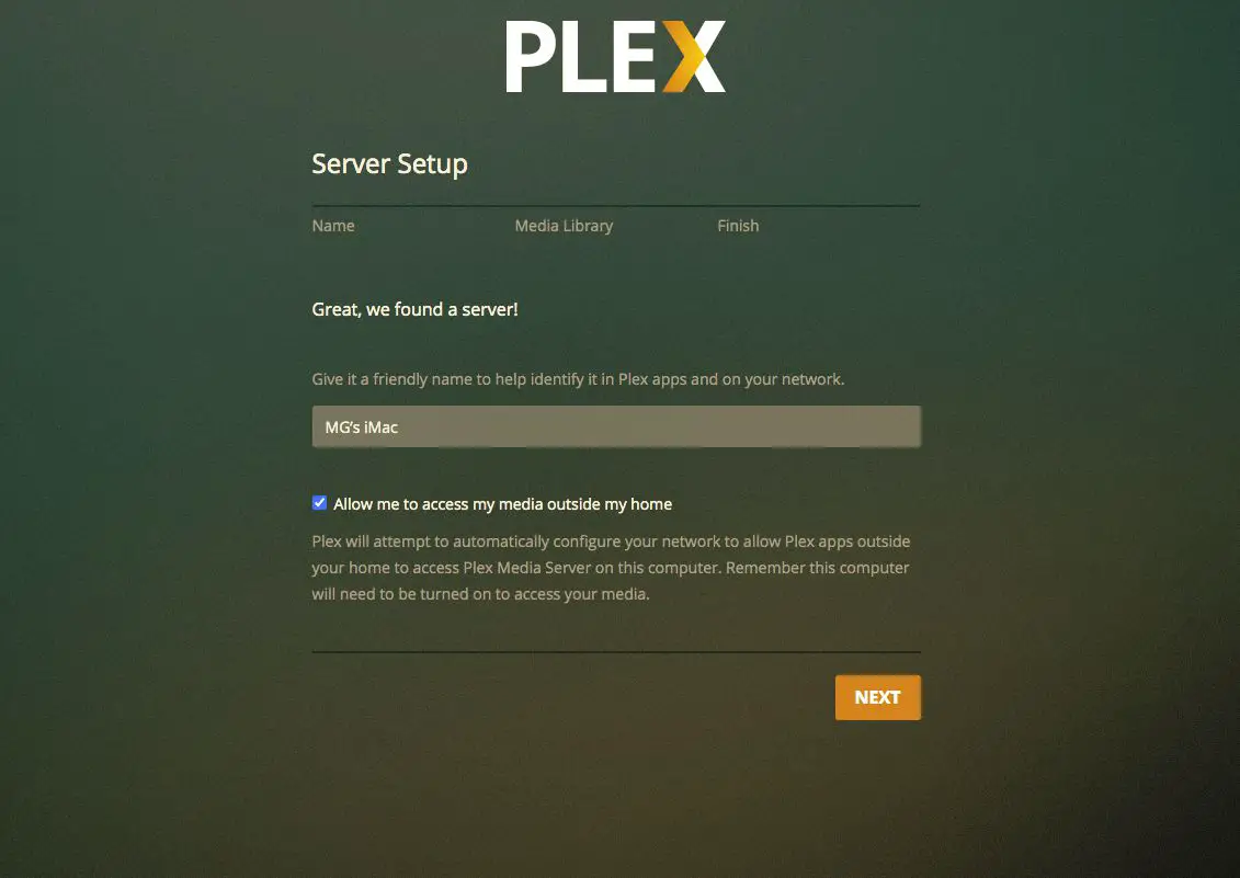 Plex kommer att upptäcka tillgängliga servrar