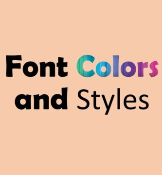 Change Font Colors and Styles 1 5c5f4d9a46e0fb0001442236