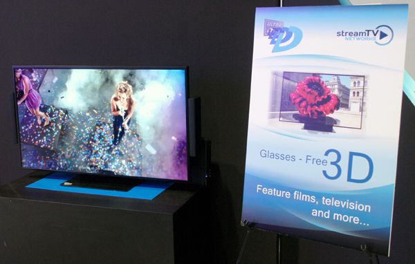 StreamTV-nätverk Ultra-D-glasögon Gratis 3D-TV-demonstrationer på CES 2014