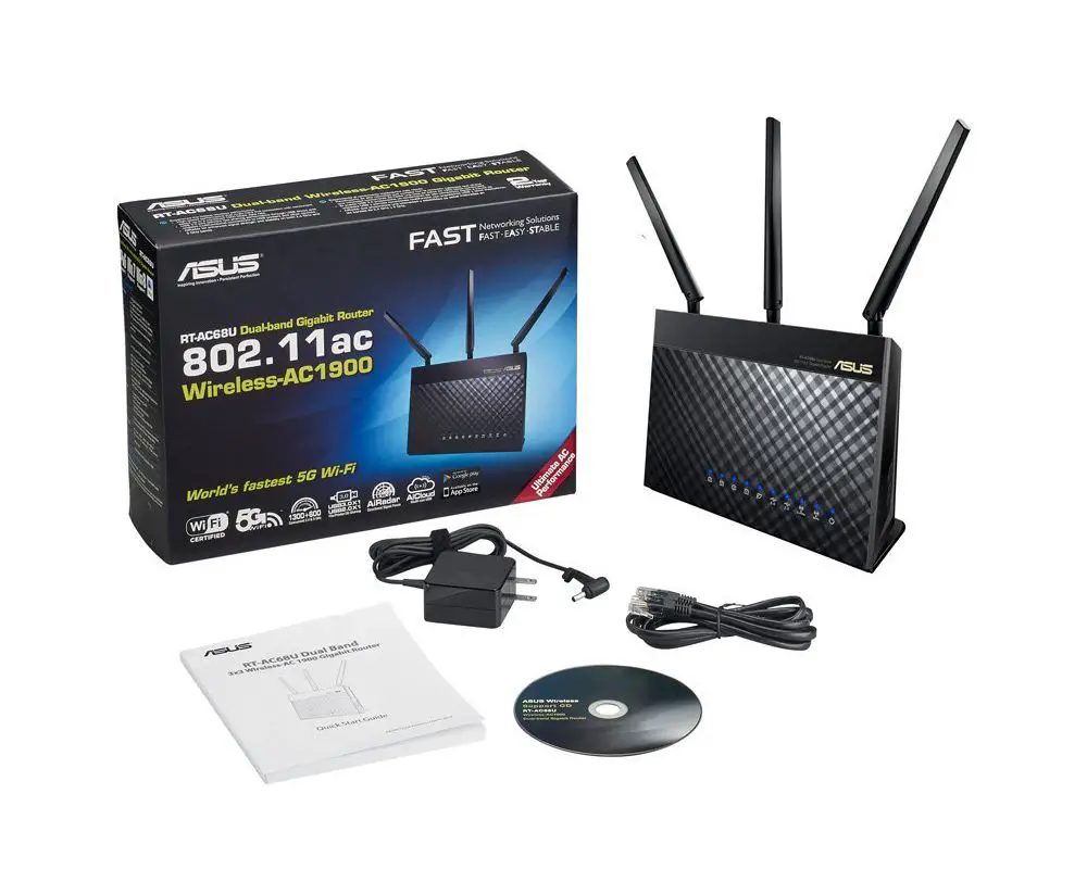 ASUS RT-AC68U trådlös AC-1900-router