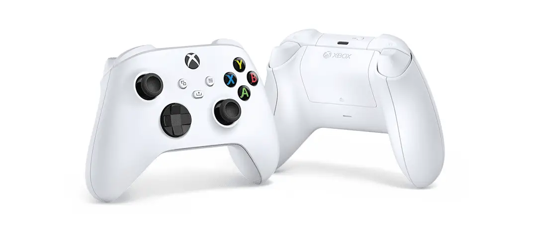 Xbox Series S-kontroller från båda sidor.