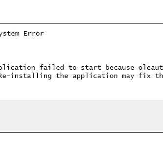 oleaut32 dll error message 2a7a81b17da04303af2971393d8bbdd1