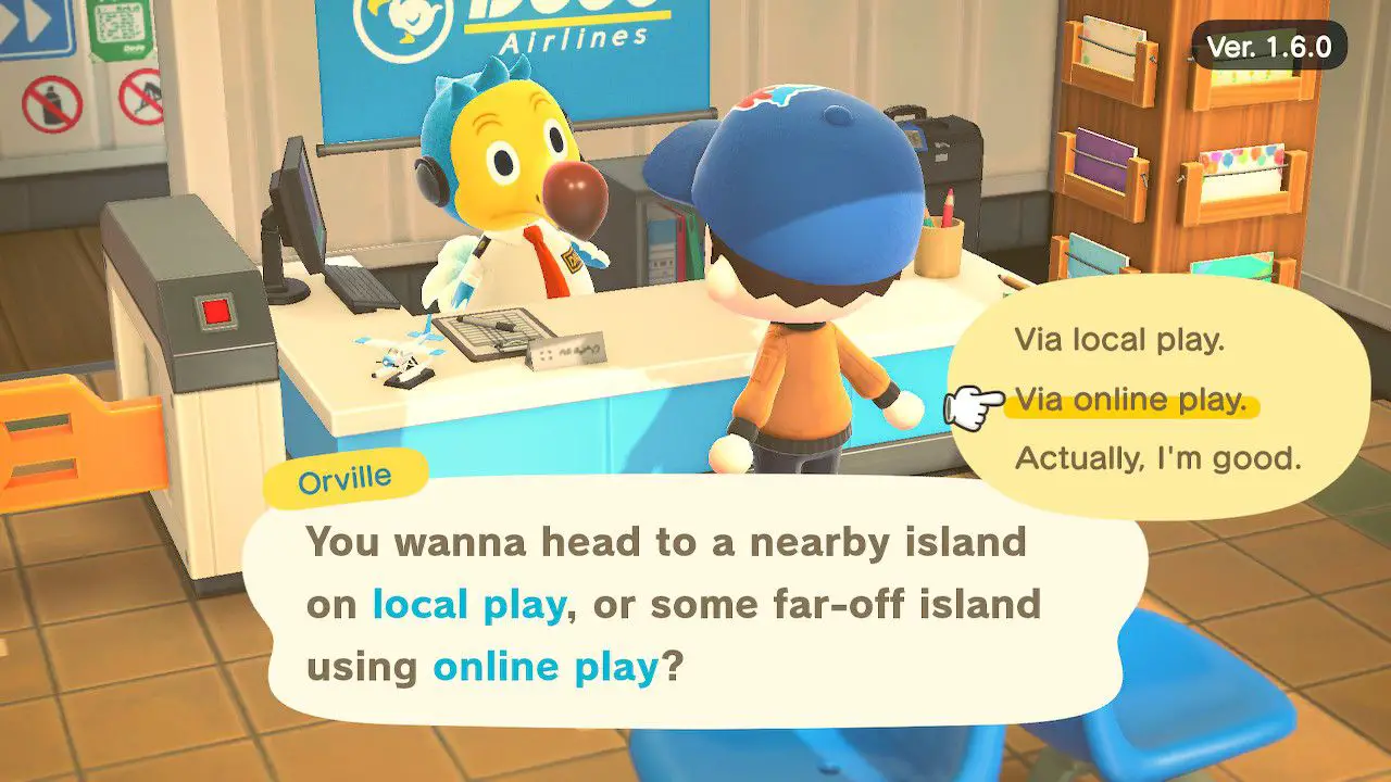 Gå in i onlinespel i Animal Crossing: New Horizons