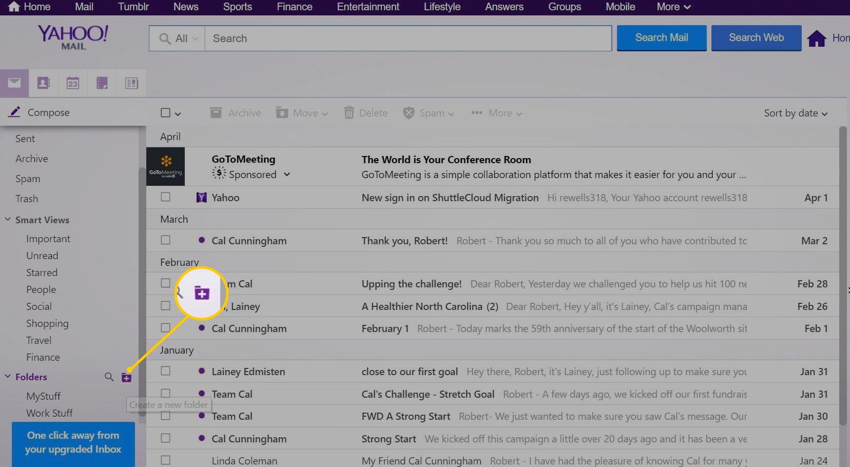 Plus -logga in Yahoo Mail basic