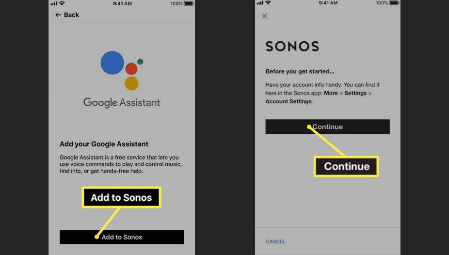 Sonos Lägg till din Google Assistant (standard Sonos -enheter)