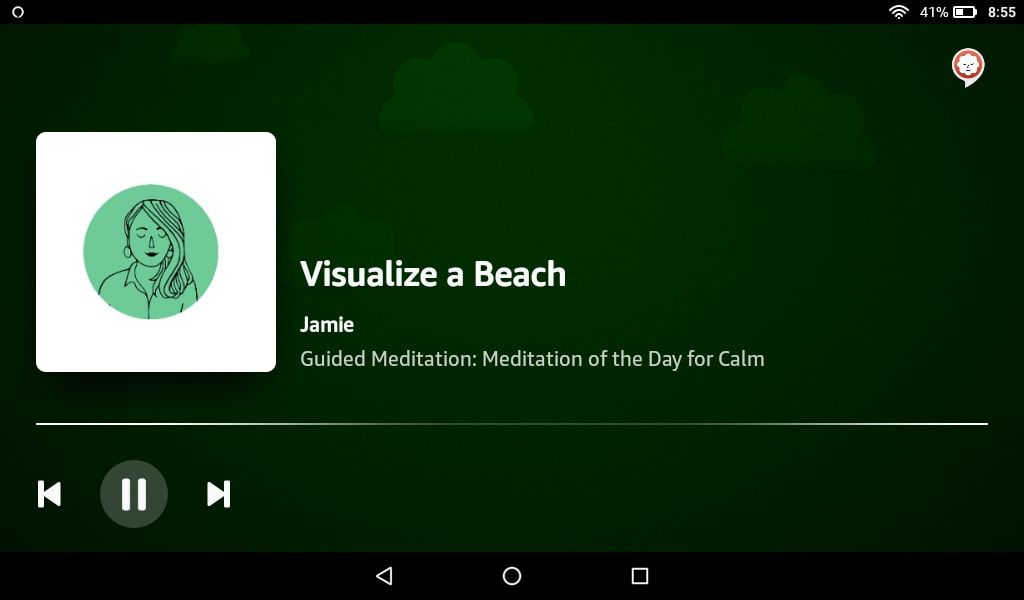 "Guidad meditation" Alexa Skill i Alexa pp