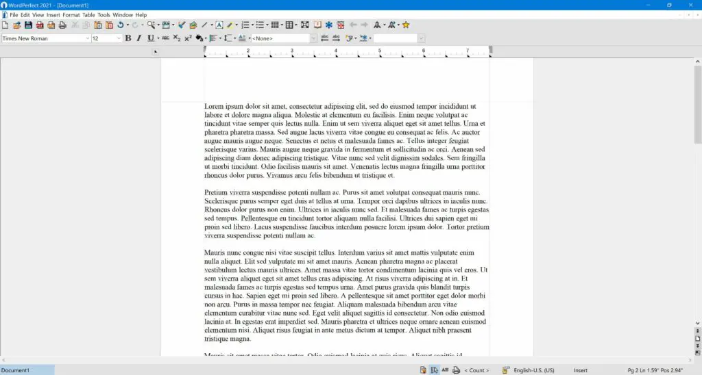 Hur man planerar och skapar WordPerfect -mallar 1 WordPerfect2021screenshot 0d94c1b06e7c4a5aabb37ca8dad515b1