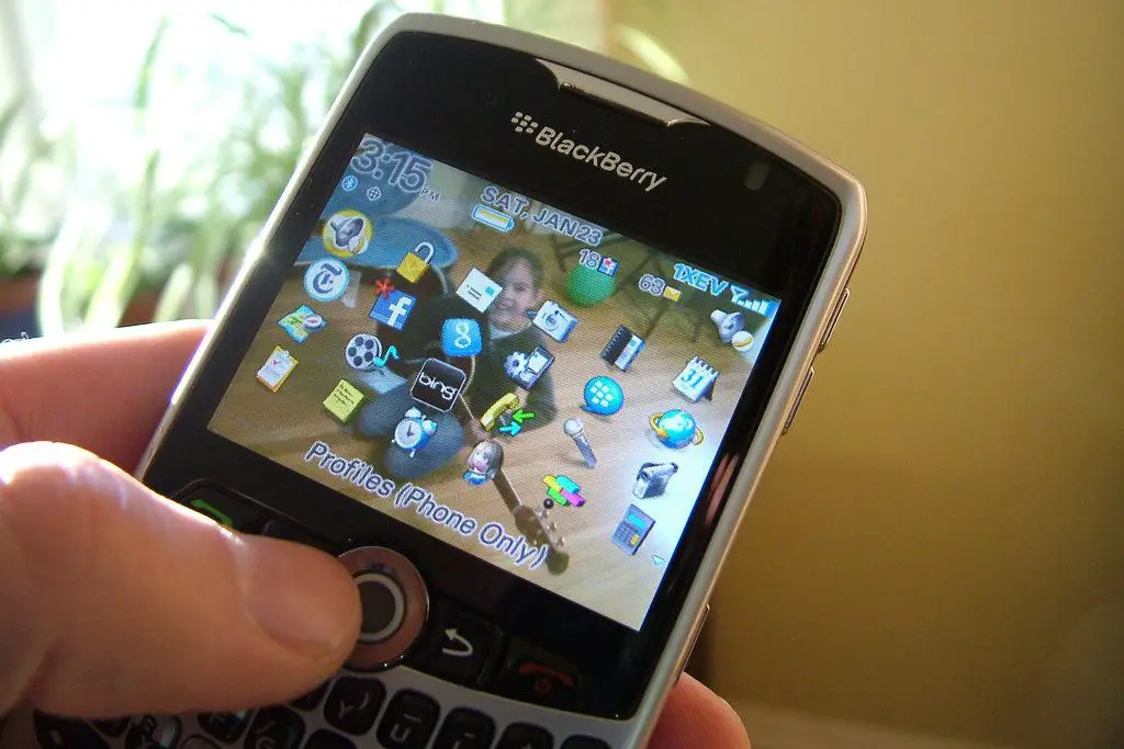 Blackberry -telefon med appar