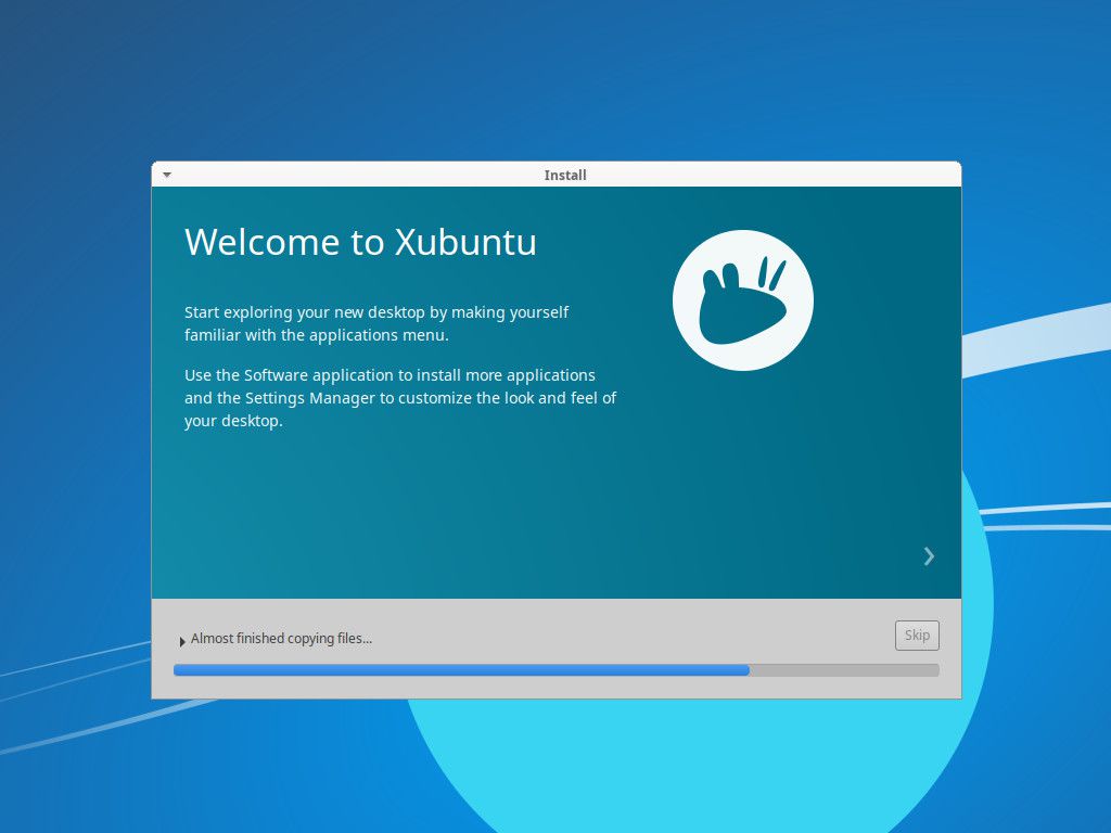 Xubuntu installerar