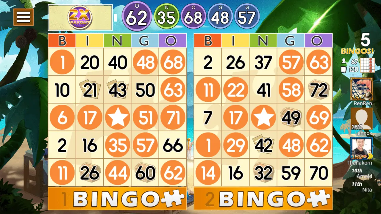 Skärmdump av att spela Bingo Blaze på Android