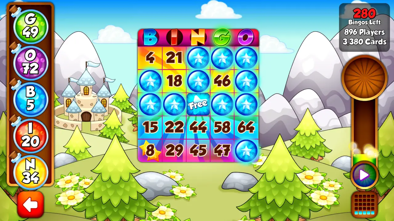 Skärmdump av att spela Bingo Story i Android