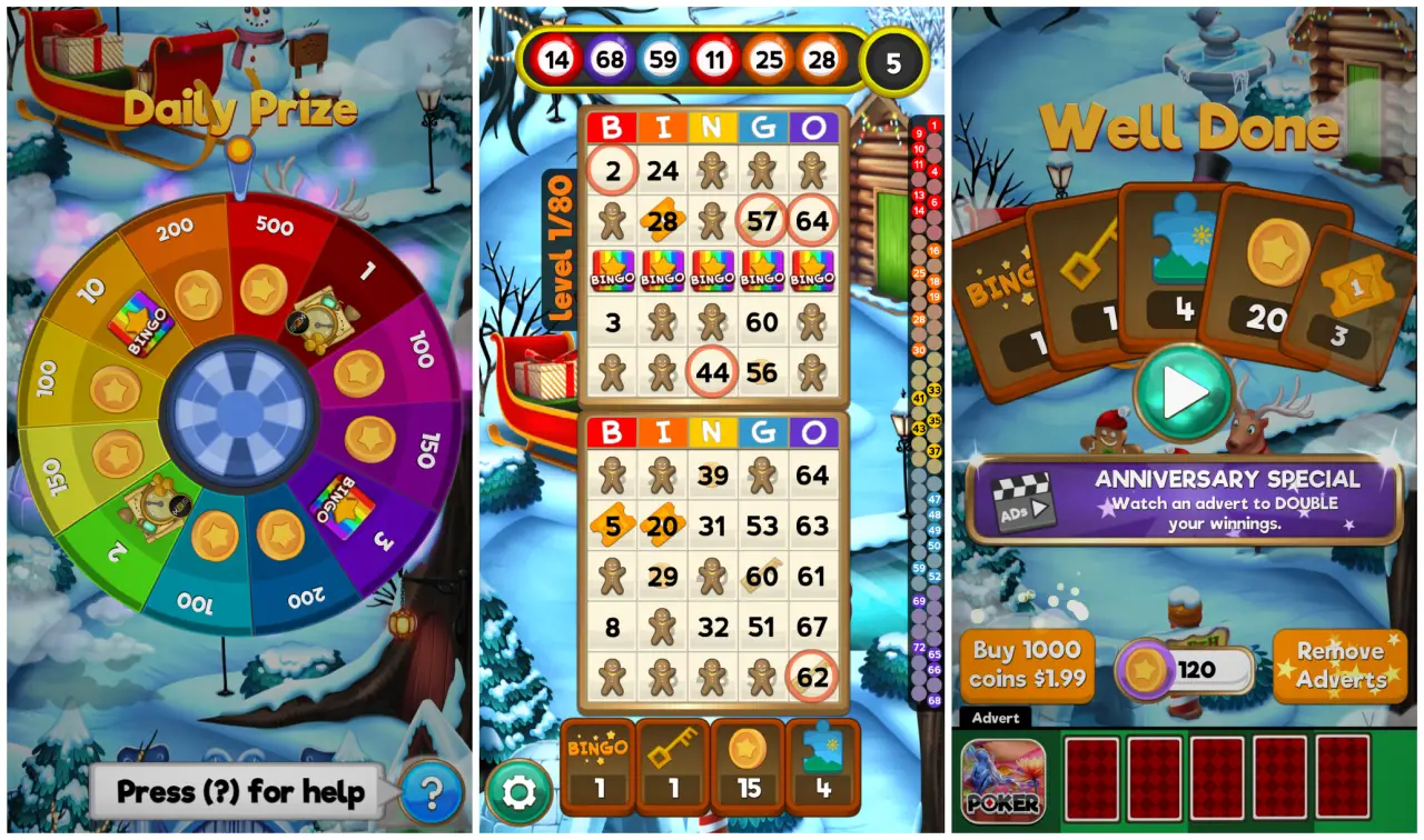 Skärmdump av att spela Bingo Quest
