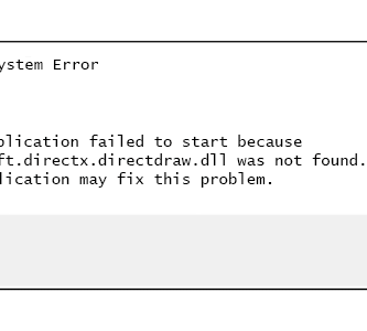 microsoft directx directdraw dll error message 5a8d69a86edd650036fcafdf