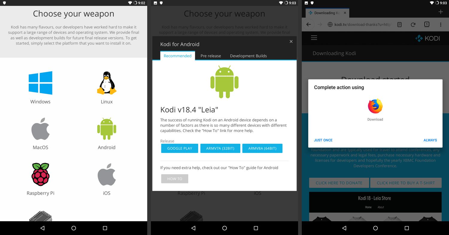 Ladda ner Kodi APK för Android